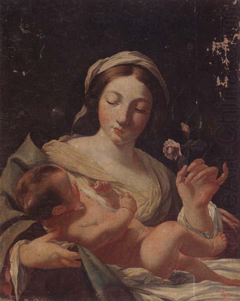 The madonna of the rose, unknow artist
